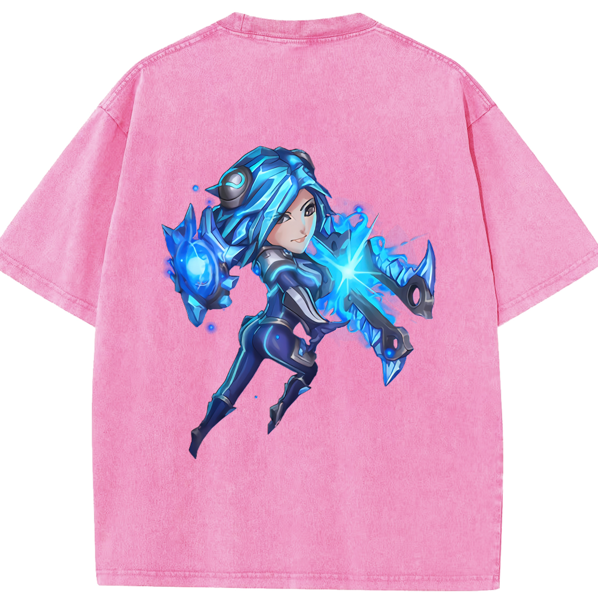 リーグ・オブ・レジェンド League of Legends LOL 綿100% ヴィンテージ風 半袖Tシャツ（背面プリント）